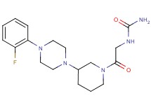 N-(2-{3-[4-(2-fluorophenyl)-1-piperazinyl]-1-piperidinyl}-2-oxoethyl)urea