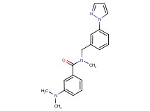 3-(dimethylamino)-N-methyl-N-[3-(1H-pyrazol-1-yl)benzyl]benzamide