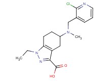 5-[[(2-chloropyridin-3-yl)methyl](methyl)amino]-1-ethyl-4,5,6,7-tetrahydro-1H-indazole-3-carboxylic acid