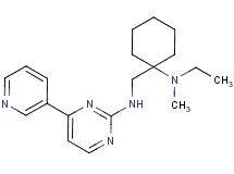 N-({1-[ethyl(methyl)amino]cyclohexyl}methyl)-4-(3-pyridinyl)-2-pyrimidinamine