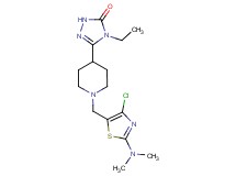 5-(1-{[4-chloro-2-(dimethylamino)-1,3-thiazol-5-yl]methyl}piperidin-4-yl)-4-ethyl-2,4-dihydro-3H-1,2,4-triazol-3-one
