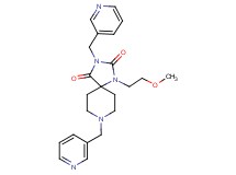 1-(2-methoxyethyl)-3,8-bis(3-pyridinylmethyl)-1,3,8-triazaspiro[4.5]decane-2,4-dione