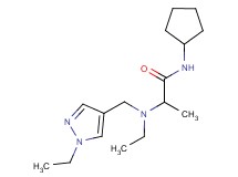 N-cyclopentyl-2-{ethyl[(1-ethyl-1H-pyrazol-4-yl)methyl]amino}propanamide