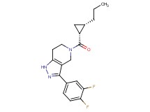 3-(3,4-difluorophenyl)-5-{[(1R*,2S*)-2-propylcyclopropyl]carbonyl}-4,5,6,7-tetrahydro-1H-pyrazolo[4,3-c]pyridine