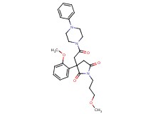 3-(2-methoxyphenyl)-1-(3-methoxypropyl)-3-[2-oxo-2-(4-phenyl-1-piperazinyl)ethyl]-2,5-pyrrolidinedione