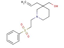{3-allyl-1-[2-(phenylsulfonyl)ethyl]piperidin-3-yl}methanol