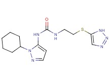 N-(1-cyclohexyl-1H-pyrazol-5-yl)-N'-[2-(1H-1,2,3-triazol-5-ylthio)ethyl]urea