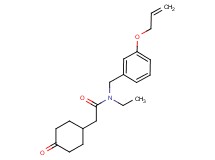 N-[3-(allyloxy)benzyl]-N-ethyl-2-(4-oxocyclohexyl)acetamide