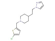 1-[(5-chloro-2-thienyl)methyl]-4-[2-(1H-pyrazol-1-yl)ethyl]piperidine