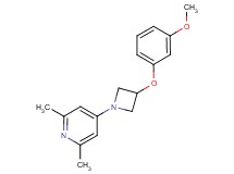 4-[3-(3-methoxyphenoxy)-1-azetidinyl]-2,6-dimethylpyridine