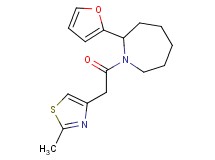 2-(2-furyl)-1-[(2-methyl-1,3-thiazol-4-yl)acetyl]azepane