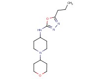 N-(5-propyl-1,3,4-oxadiazol-2-yl)-1-(tetrahydro-2H-pyran-4-yl)piperidin-4-amine