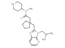 2-{1-[(3-isobutyl-3H-imidazo[4,5-b]pyridin-2-yl)methyl]cyclopentyl}-N-methyl-N-4-piperidinylacetamide dihydrochloride