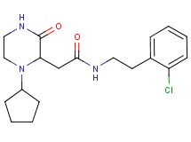 N-[2-(2-chlorophenyl)ethyl]-2-(1-cyclopentyl-3-oxo-2-piperazinyl)acetamide