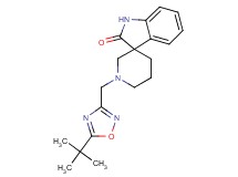 1'-[(5-tert-butyl-1,2,4-oxadiazol-3-yl)methyl]spiro[indole-3,3'-piperidin]-2(1H)-one