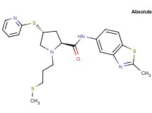(4R)-N-(2-methyl-1,3-benzothiazol-5-yl)-1-[3-(methylthio)propyl]-4-(2-pyridinylthio)-L-prolinamide