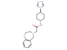 2-(2,3-dihydro-1,4-benzoxazepin-4(5H)-yl)-N-[trans-4-(4H-1,2,4-triazol-4-yl)cyclohexyl]acetamide