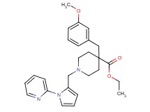 ethyl 4-(3-methoxybenzyl)-1-{[1-(2-pyridinyl)-1H-pyrrol-2-yl]methyl}-4-piperidinecarboxylate