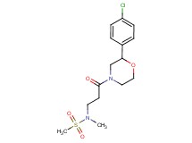 N-{3-[2-(4-chlorophenyl)morpholin-4-yl]-3-oxopropyl}-N-methylmethanesulfonamide