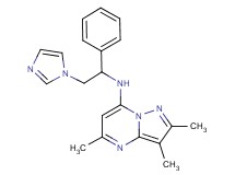 N-[2-(1H-imidazol-1-yl)-1-phenylethyl]-2,3,5-trimethylpyrazolo[1,5-a]pyrimidin-7-amine