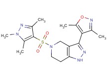 3-(3,5-dimethylisoxazol-4-yl)-5-[(1,3,5-trimethyl-1H-pyrazol-4-yl)sulfonyl]-4,5,6,7-tetrahydro-1H-pyrazolo[4,3-c]pyridine