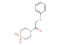 4-[(phenylthio)acetyl]thiomorpholine 1,1-dioxide