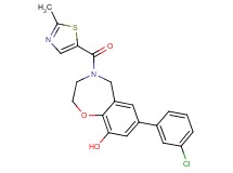 7-(3-chlorophenyl)-4-[(2-methyl-1,3-thiazol-5-yl)carbonyl]-2,3,4,5-tetrahydro-1,4-benzoxazepin-9-ol