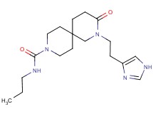 2-[2-(1H-imidazol-4-yl)ethyl]-3-oxo-N-propyl-2,9-diazaspiro[5.5]undecane-9-carboxamide
