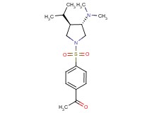1-(4-{[(3S*,4R*)-3-(dimethylamino)-4-isopropyl-1-pyrrolidinyl]sulfonyl}phenyl)ethanone