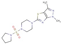 1,3-dimethyl-5-[4-(pyrrolidin-1-ylsulfonyl)piperazin-1-yl]-1H-pyrazolo[3,4-d][1,3]thiazole