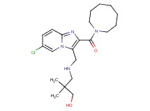3-({[2-(1-azocanylcarbonyl)-6-chloroimidazo[1,2-a]pyridin-3-yl]methyl}amino)-2,2-dimethyl-1-propanol