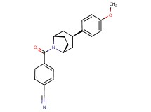 4-{[(3-endo)-3-(4-methoxyphenyl)-8-azabicyclo[3.2.1]oct-8-yl]carbonyl}benzonitrile