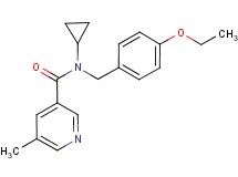 N-cyclopropyl-N-(4-ethoxybenzyl)-5-methylnicotinamide
