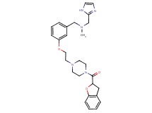 (3-{2-[4-(2,3-dihydro-1-benzofuran-2-ylcarbonyl)-1-piperazinyl]ethoxy}benzyl)(1H-imidazol-2-ylmethyl)methylamine