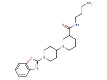 N-(3-aminopropyl)-1'-(1,3-benzoxazol-2-yl)-1,4'-bipiperidine-3-carboxamide