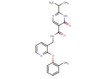 2-isopropyl-N-{[2-(2-methylphenoxy)pyridin-3-yl]methyl}-6-oxo-1,6-dihydropyrimidine-5-carboxamide