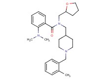 2-(dimethylamino)-N-{[1-(2-methylbenzyl)-4-piperidinyl]methyl}-N-(tetrahydro-2-furanylmethyl)benzamide