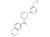 (3,4-dimethoxyphenyl)[1-(6-methoxypyrimidin-4-yl)piperidin-3-yl]methanone