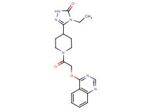 4-ethyl-5-{1-[(quinazolin-4-yloxy)acetyl]piperidin-4-yl}-2,4-dihydro-3H-1,2,4-triazol-3-one