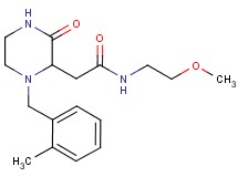 N-(2-methoxyethyl)-2-[1-(2-methylbenzyl)-3-oxo-2-piperazinyl]acetamide