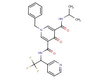 1-benzyl-N-isopropyl-4-oxo-N'-[2,2,2-trifluoro-1-(3-pyridinyl)ethyl]-1,4-dihydro-3,5-pyridinedicarboxamide