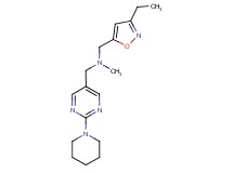 1-(3-ethylisoxazol-5-yl)-N-methyl-N-[(2-piperidin-1-ylpyrimidin-5-yl)methyl]methanamine