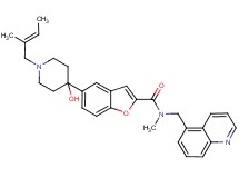 5-{4-hydroxy-1-[(2E)-2-methyl-2-buten-1-yl]-4-piperidinyl}-N-methyl-N-(5-quinolinylmethyl)-1-benzofuran-2-carboxamide