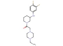 N-(3,4-difluorophenyl)-1-[(4-ethyl-1-piperazinyl)acetyl]-3-piperidinamine