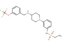 N-[3-(4-{[3-(trifluoromethoxy)benzyl]amino}-1-piperidinyl)phenyl]ethanesulfonamide