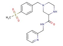 4-[4-(methylsulfonyl)benzyl]-N-(2-pyridinylmethyl)-2-piperazinecarboxamide