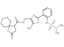 N-{[2-(2-{[(dimethylamino)sulfonyl]amino}phenyl)-5-methyl-1,3-oxazol-4-yl]methyl}-2-oxo-1-oxaspiro[4.5]decane-4-carboxamide