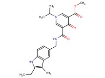 methyl 5-({[(2-ethyl-3-methyl-1H-indol-5-yl)methyl]amino}carbonyl)-1-isopropyl-4-oxo-1,4-dihydropyridine-3-carboxylate