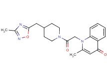 2-methyl-1-(2-{4-[(3-methyl-1,2,4-oxadiazol-5-yl)methyl]piperidin-1-yl}-2-oxoethyl)quinolin-4(1H)-one