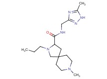 8-methyl-N-[(5-methyl-1H-1,2,4-triazol-3-yl)methyl]-2-propyl-2,8-diazaspiro[4.5]decane-3-carboxamide